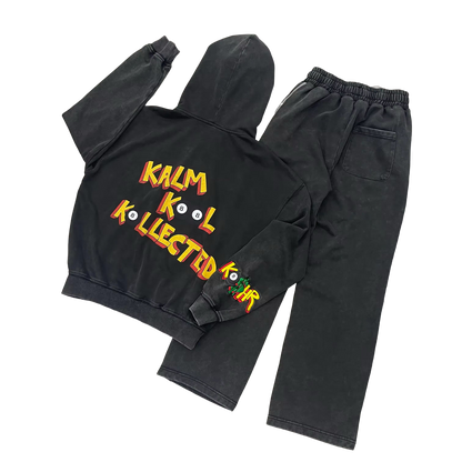 KALM KOOL KOLLECTED CHARCOAL SWEATSUIT